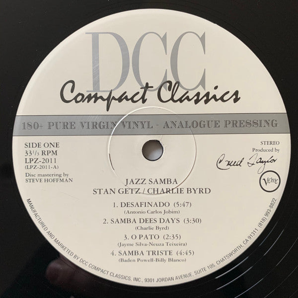 Stan Getz - Jazz Samba (Vinyl, LP, Album, Limited Edition, Numbered, Reissue, Remastered, Stereo) Mint (M) / Mint (M)