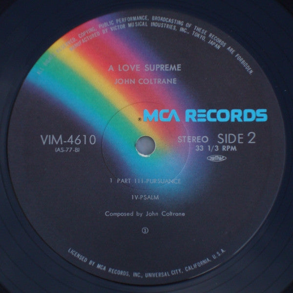 John Coltrane - A Love Supreme (Vinyl, LP, Album, Reissue, Stereo)