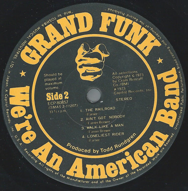 Grand Funk Railroad - We're An American Band (Vinyl, LP, Album, Rei...