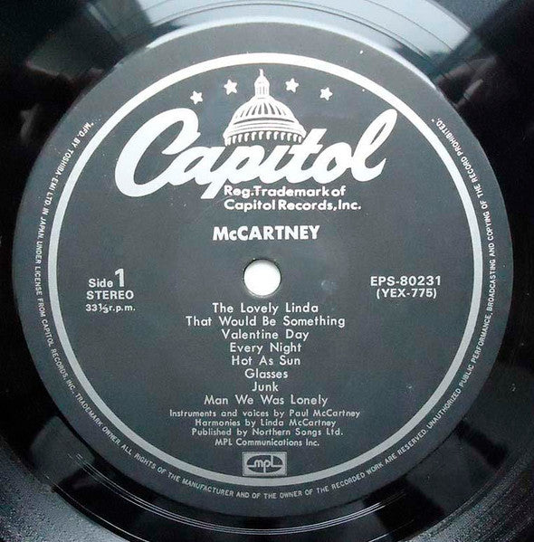 Paul McCartney - McCartney (Vinyl, LP, Album, Reissue, Stereo)