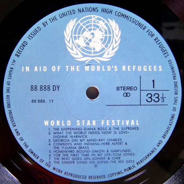 Various - World Star Festival (Vinyl, LP, Compilation, Stereo) Very Good (VG) / Good (G)