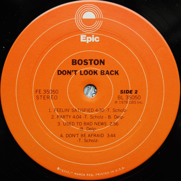 Boston - Don't Look Back (Vinyl, LP, Album, Stereo) Good Plus (G+) / Good Plus (G+)