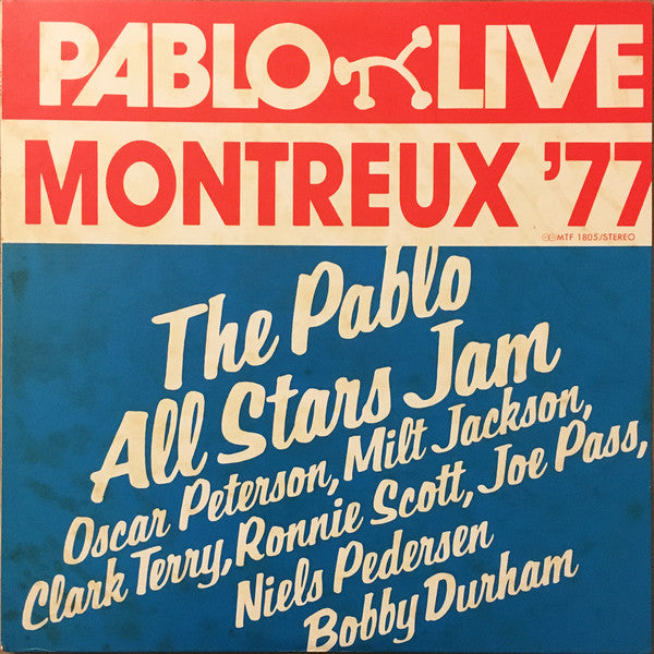 The Pablo All-Stars Jam - Montreux '77 (Vinyl, LP, Album) Very Good Plus (VG+) / Very Good (VG)
