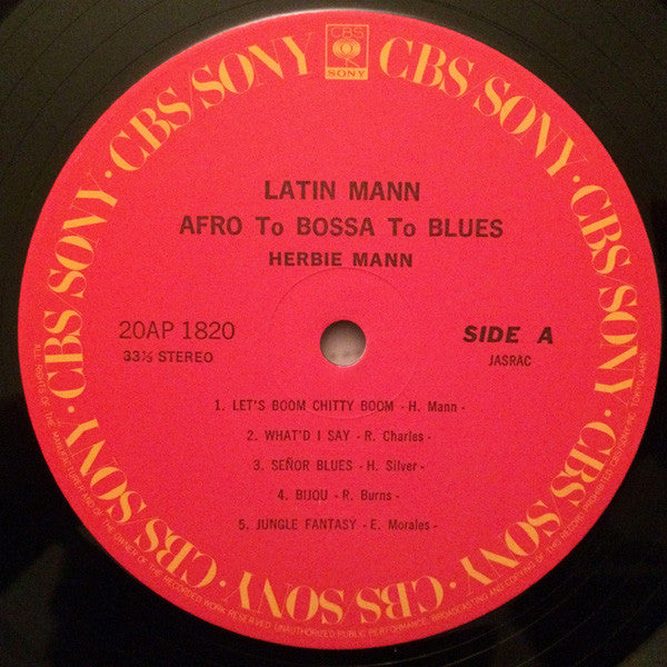 Herbie Mann - Latin Mann (Afro To Bossa To Blues) (Vinyl, LP, Album...