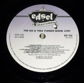 Ike & Tina Turner Revue - The Ike & Tina Turner Show Live! (Vinyl, LP, Album, Reissue, Stereo) Very Good (VG) / Very Good (VG)