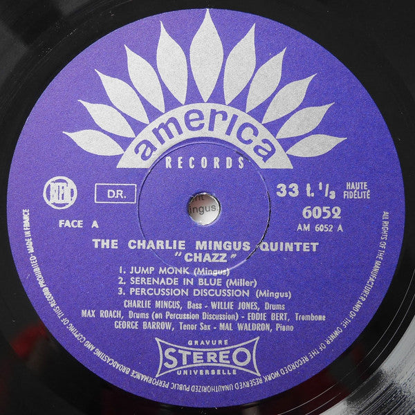 The Charles Mingus Quintet - Chazz! (Vinyl, LP, Album, Reissue, Stereo) Very Good (VG) / Good Plus (G+)