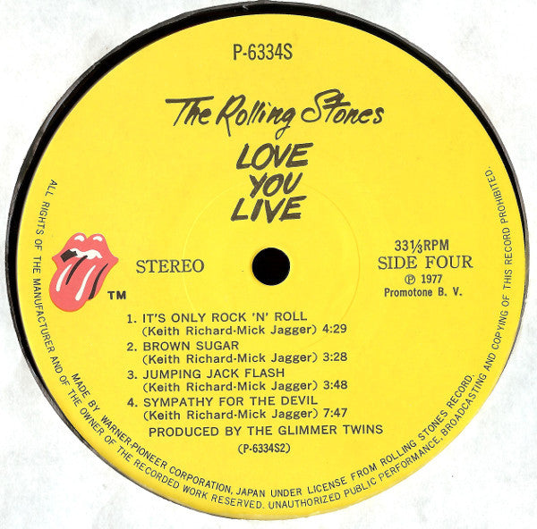 The Rolling Stones - Love You Live (Vinyl, LP, Album)