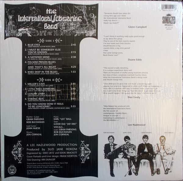 The International Submarine Band - Safe At Home (Vinyl, LP, Album, Reissue, Stereo) Mint (M) / Mint (M)