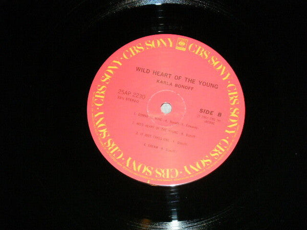 Karla Bonoff - Wild Heart Of The Young (Vinyl, LP, Album) Very Good Plus (VG+) / Very Good (VG)
