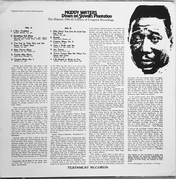 Muddy Waters - Down On Stovall's Plantation (Vinyl, LP, Reissue)