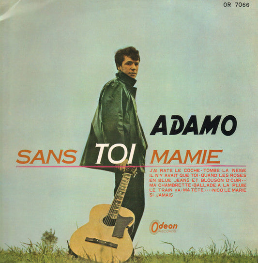 Adamo - Sans Toi Mamie = サン・トワ・マミー ：ヨーロッパの若き鬼才、アダモ (Vinyl, LP, Album) Good Plus (G+) / Good Plus (G+)