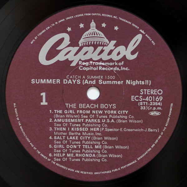 The Beach Boys - Summer Days (And Summer Nights!!) (Vinyl, LP, Album, Stereo, Reissue) Very Good (VG) / Good Plus (G+)