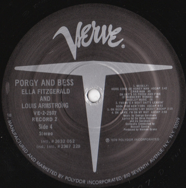 Ella Fitzgerald - Porgy & Bess (2xVinyl, LP, Album, Reissue) Very Good (VG) / Very Good Plus (VG+)