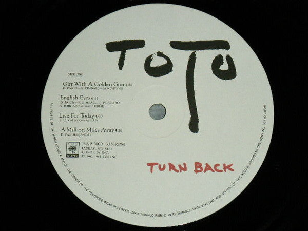 Toto - Turn Back (Vinyl, LP, Album, Stereo)