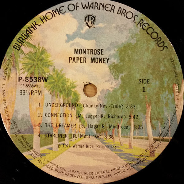 Montrose (2) - Paper Money (Vinyl, LP, Album, Stereo)