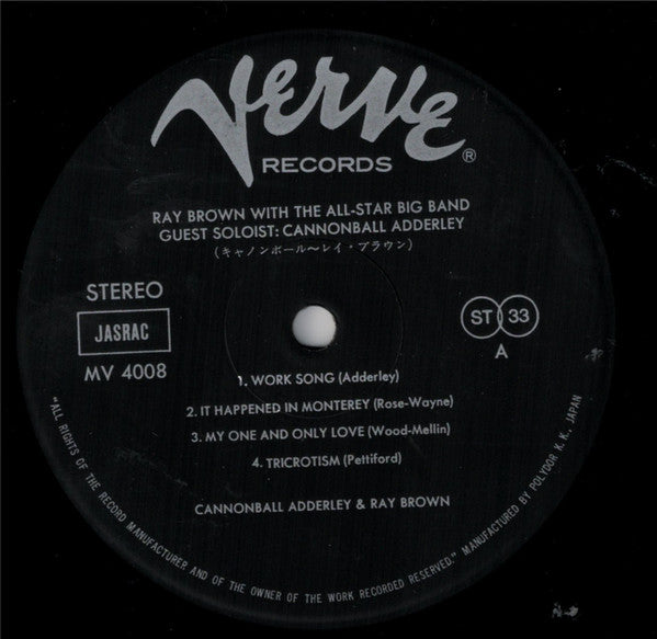 Ray Brown All-Star Big Band - Ray Brown With The All-Star Big Band ...