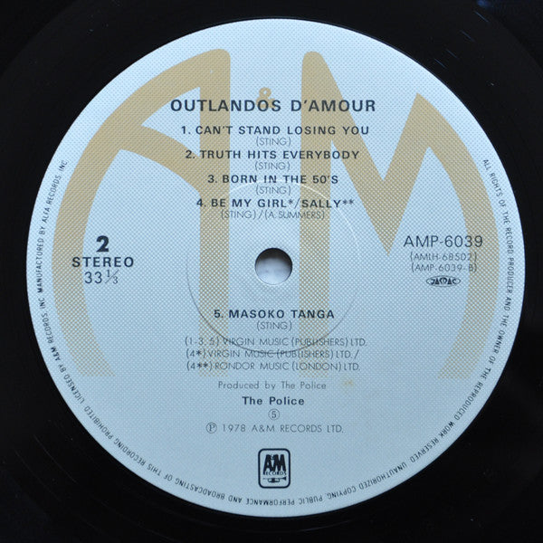 The Police - Outlandos D'Amour (Vinyl, LP, Album)