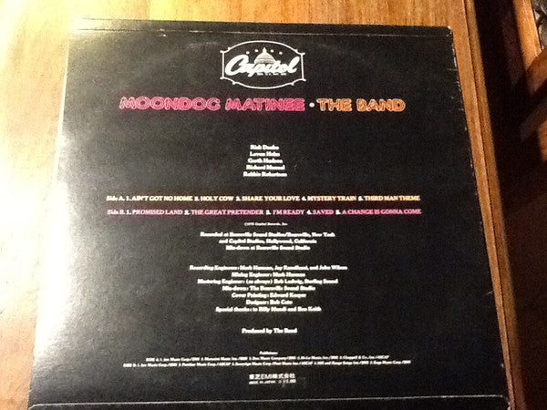 The Band - Moondog Matinee (Vinyl, LP, Album, Stereo)