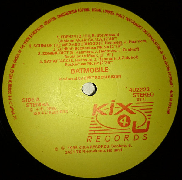 Batmobile - Batmobile (Vinyl, LP, Mini-Album) Very Good Plus (VG+) / Very Good Plus (VG+)