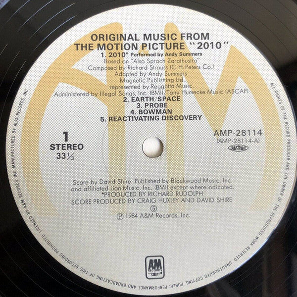 David Shire - 2010 (Original Music From The Motion Picture) (Vinyl,...