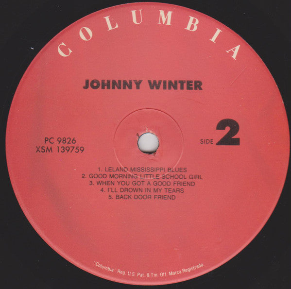 Johnny Winter - Johnny Winter (Vinyl, LP, Album, Reissue) Very Good (VG) / Very Good Plus (VG+)