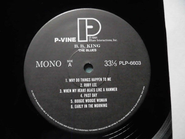 BB King - The Blues (Vinyl, LP, Album, Reissue, Mono) Very Good Plus (VG+) / Very Good (VG)