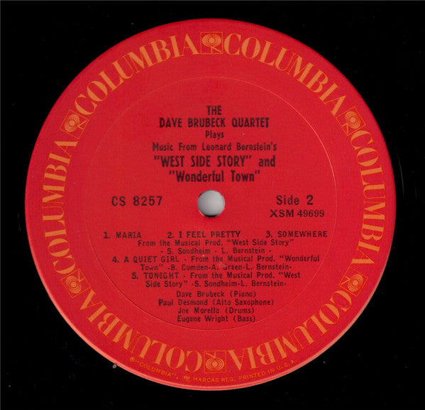 The Dave Brubeck Quartet - Music From "West Side Story" And Other Works (Vinyl, LP, Album, Reissue, Stereo) Very Good Plus (VG+) / Good (G)