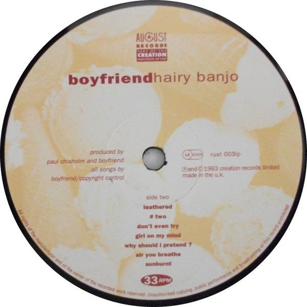 Boyfriend - Hairy Banjo (Vinyl, LP, Album) Good Plus (G+) / Very Good (VG)