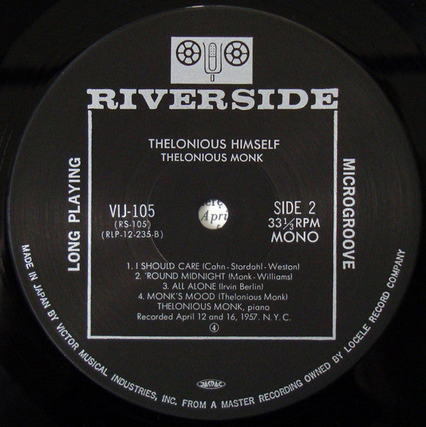 Thelonious Monk - Thelonious Himself (Vinyl, LP, Album, Reissue, Mono)