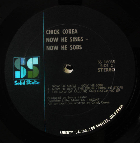 Chick Corea - Now He Sings, Now He Sobs (Vinyl, LP, Album, Repress, Stereo) Good Plus (G+) / Very Good (VG)