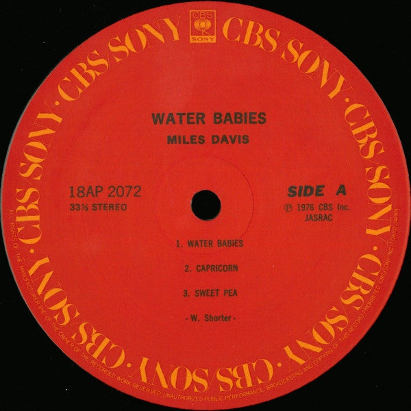 Miles Davis - Water Babies (Vinyl, LP, Album, Reissue) Very Good (VG) / Very Good Plus (VG+)