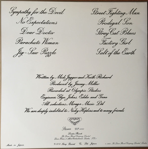 The Rolling Stones - Beggars Banquet (Vinyl, LP, Album, Reissue) Very Good (VG) / Very Good Plus (VG+)