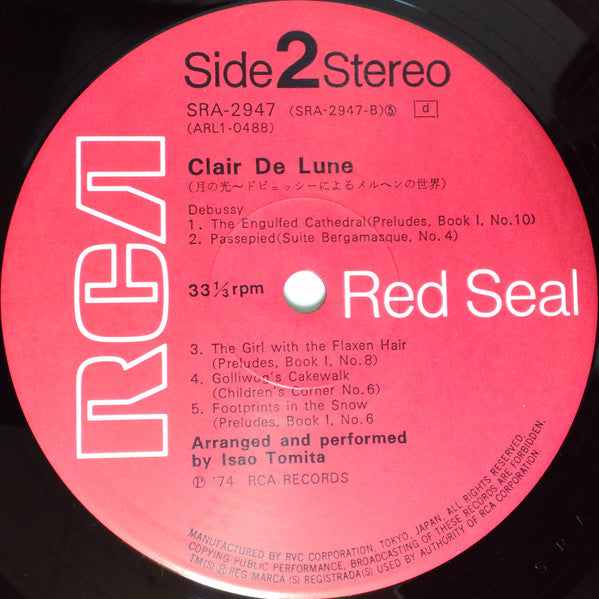 Tomita - Clair De Lune = 月の光／ドビュッシーによるメルヘンの世界 (Vinyl, LP, Album, St...