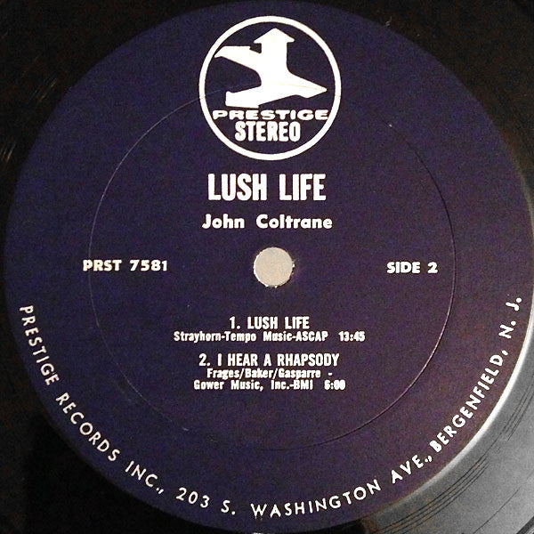John Coltrane - Lush Life (Vinyl, LP, Album, Stereo, Reissue, Remastered) Very Good (VG) / Very Good (VG)