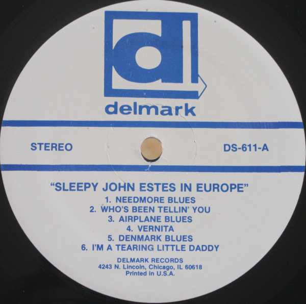 Sleepy John Estes - Sleepy John Estes In Europe (Vinyl, LP, Album, Reissue) Very Good (VG) / Very Good Plus (VG+)
