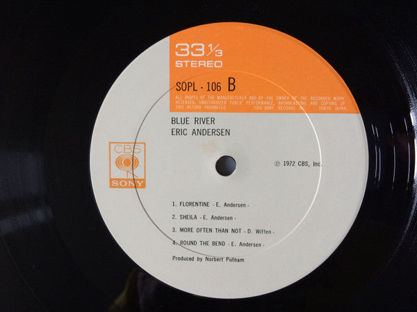 Eric Andersen (2) - Blue River (Vinyl, LP, Album) Very Good (VG) / Very Good (VG)