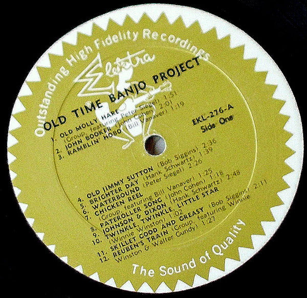 Various - Old Time Banjo Project (Vinyl, LP, Mono) Very Good (VG) / Good (G)
