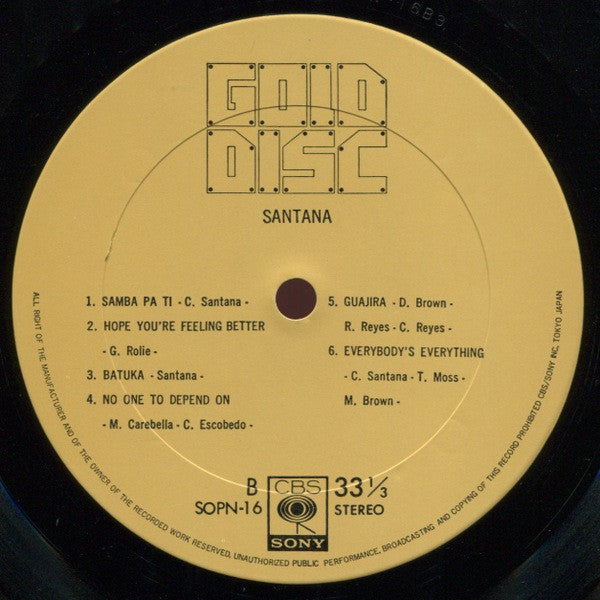 Santana - Santana (Vinyl, LP, Compilation)