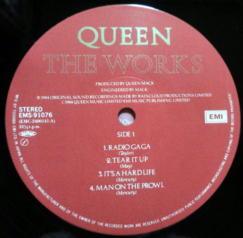 Queen - The Works (Vinyl, LP, Album) Near Mint (NM or M-) / Very Good Plus (VG+)