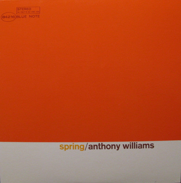 Anthony Williams - Spring (Vinyl, LP, Album, Limited Edition, Reissue, Stereo) Near Mint (NM or M-) / Very Good Plus (VG+)