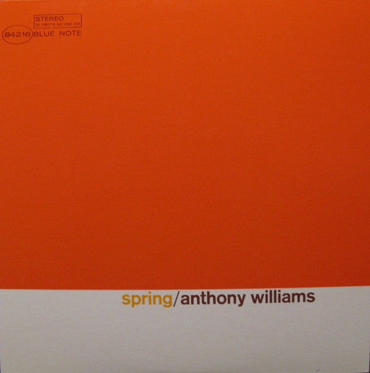 Anthony Williams - Spring (Vinyl, LP, Album, Limited Edition, Reissue, Stereo) Near Mint (NM or M-) / Very Good Plus (VG+)
