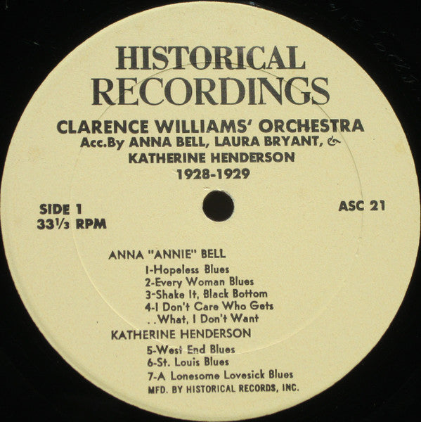 Anna Bell (3) - 1928 (Vinyl, LP, Compilation) Good Plus (G+) / Very Good (VG)