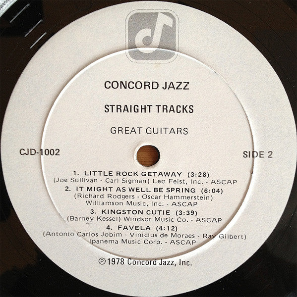 The Great Guitars - Straight Tracks (Vinyl, LP, Album, Limited Edition) Very Good Plus (VG+) / Very Good (VG)