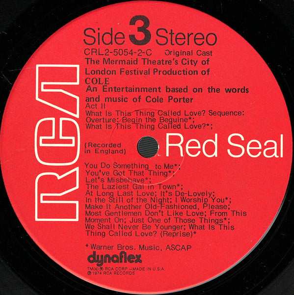Various - The Mermaid Theatre's Production Of Cole (2xVinyl, LP, Album, Stereo) Very Good Plus (VG+) / Very Good Plus (VG+)