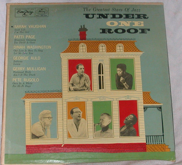 Various - ( The Greatest Stars Of Jazz ) Under One Roof (Vinyl, LP, Compilation, Mono) Very Good (VG) / Very Good (VG)