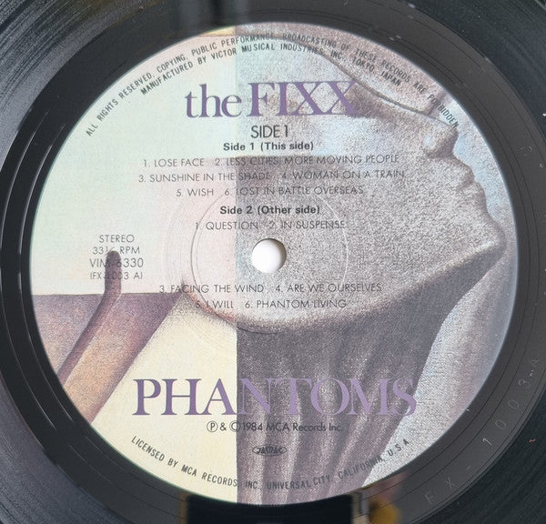 The Fixx - Phantoms (Vinyl, LP, Album, Stereo) Very Good Plus (VG+) / Very Good (VG)