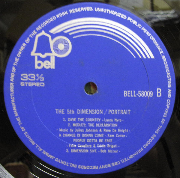 The Fifth Dimension - Portrait (Vinyl, LP, Album) Very Good Plus (VG+) / Very Good (VG)