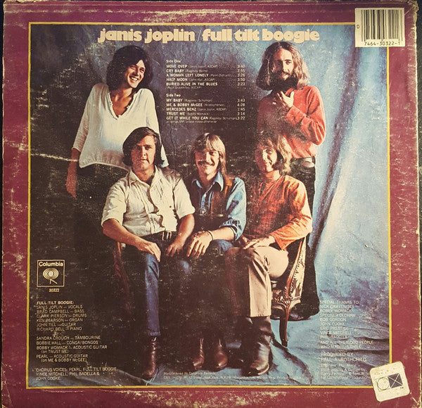 Janis Joplin - Pearl (Vinyl, LP, Album, Stereo) Very Good (VG) / Very Good (VG)