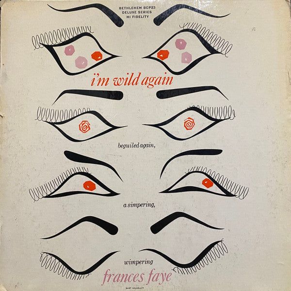 Frances Faye - I'm Wild Again (Vinyl, LP, Album, Mono) Very Good (VG) / Good Plus (G+)