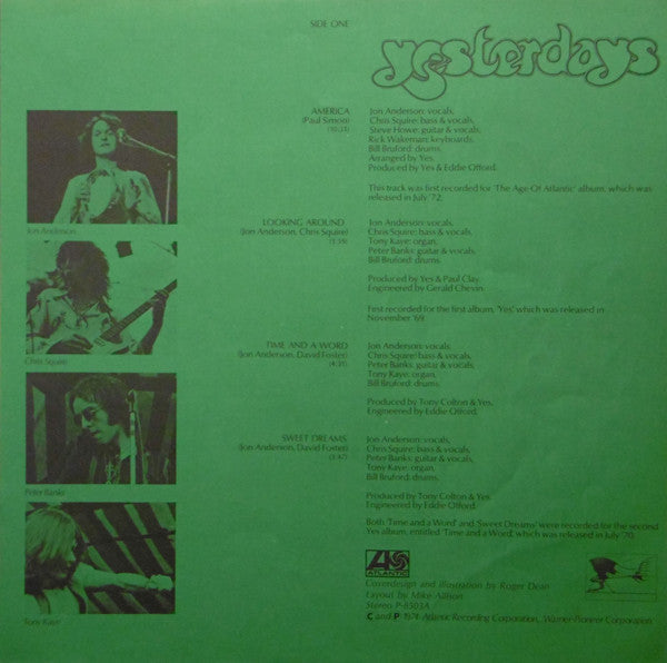Yes - Yesterdays (Vinyl, LP, Compilation)